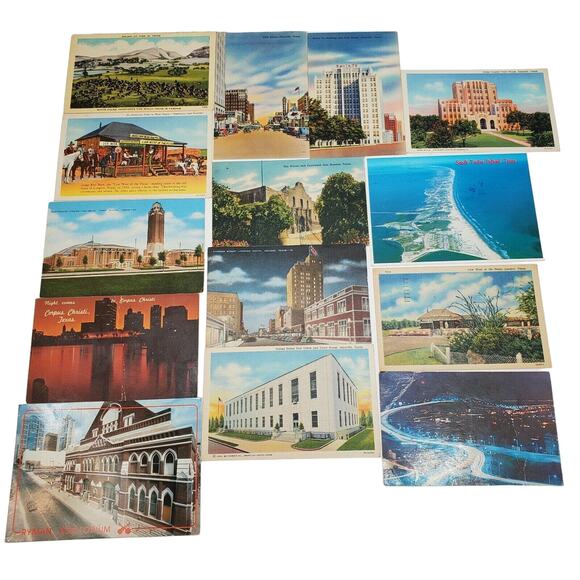 14 Texas Postcards Vintage Lot Variety Ephemera - Picture 1 of 6